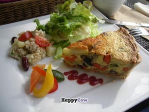 Quiche plate. at Tao Vege Cafe in Tokyo