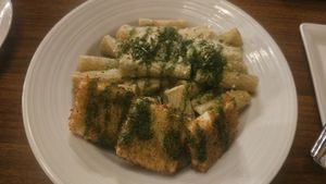 Pasta with tofu kicker! #Veganuary at Durvo in Las Vegas