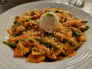 Bow Tie Pomodoro Pasta at Durvo in Las Vegas