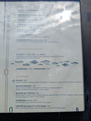 Option végétale côté terre at L'océan in Anglet