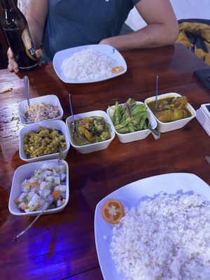 Vegan Rice & Curry   at Ceylon Excel in Tangalle