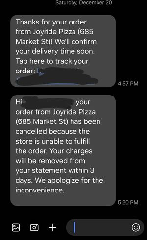  at Joyride Pizza - Market St in San Francisco