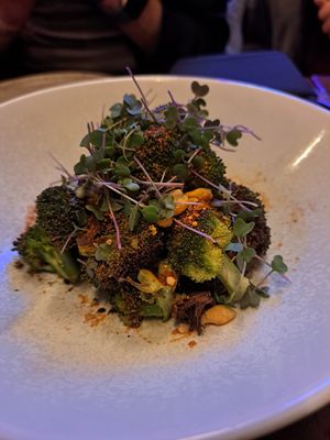 Broccoli salad at Natsu in Montreal