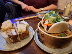 Tofu sandwiches and Bao buns at Natsu in Montreal