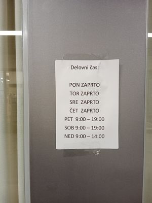 New opening hours? at Gourmet Lent in Maribor