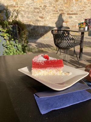 Strawberry Coconut (gluten free) at Gourmet Lent in Maribor