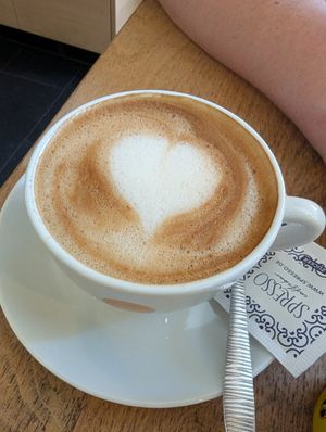 Cappuccino mit Hafermilch at SPRESSO Caffébar Cucina - Ulm  in Ulm