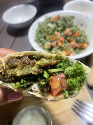 Falafel Wrap  at La Sabrosa Libanesa in David