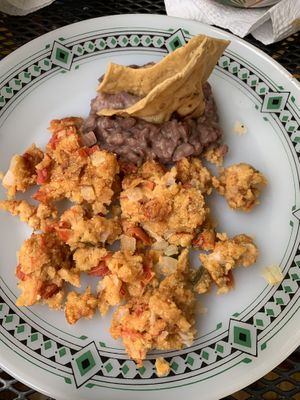 Güebo (Garbanzo huevo - chickpea egg) at 9 ó 6 Comida Vegana. in Puebla