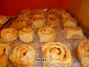 Roles de chabacano y coco o nuez. Exclusivos de 9ó6. at 9 ó 6 Comida Vegana. in Puebla