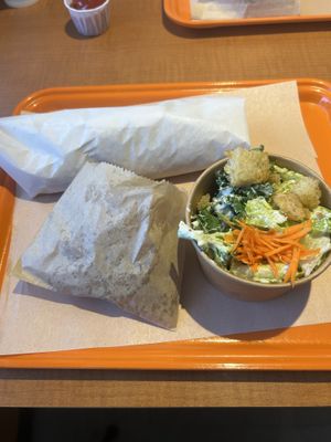 Pre decimated breakfast burrito comboo  at Darlene's Veg  in Eugene