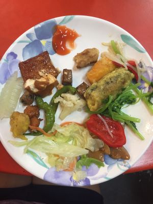 Dinner at Ming Der Vegetarian Buffet in Kaohsiung