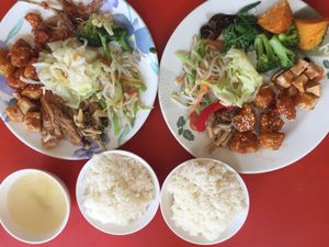 Second lunch at Ming Der Vegetarian Buffet in Kaohsiung