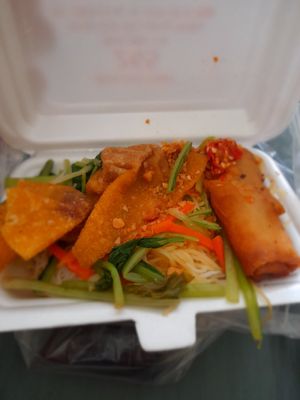 My vegan noodles at Bun Xao Chay 265 - Food Stall in Ho Chi Minh City