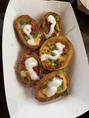 potato skins! at Station No 3 in Kirkwood