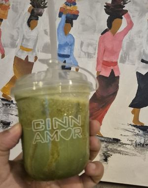Iced Pistachio Matcha at CINNAMOR in Canggu