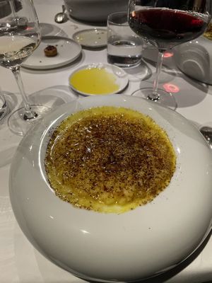 Signature saffron risotto   at Marque Restaurant in Hoorn