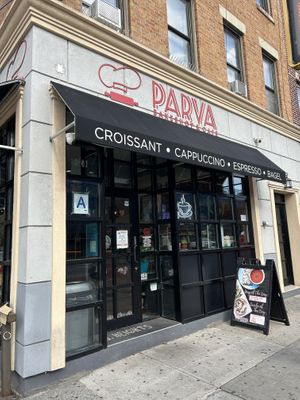 Front of the cafe!  at Parva Coffee in Jackson Heights