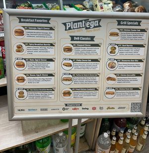The full menu  at Plantega - Fresh 1 Deli & Grill in Astoria