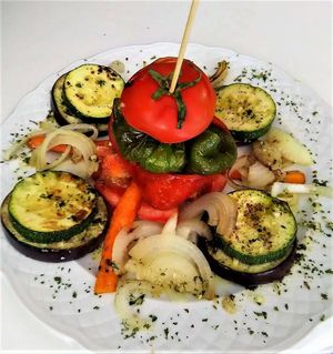 Parrillada de verduras at El Desvan de Tete in Torrox Costa