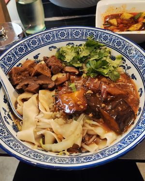 Biang biang noodle at Chang an Noodle House in Hannover