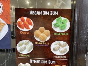 Vegan dim sum  at Fok Noodles in New York City
