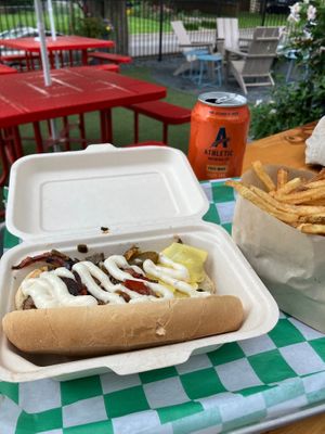 2025 Vegan Chef Challenge - Philly Cheesesteak. Very good! at Wells Roadside  in St Louis Park