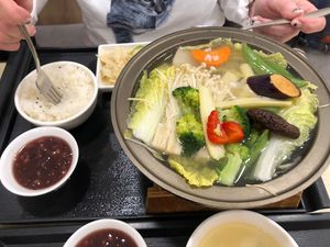 Tofu veggie hot plate  at Changhua Yuanlin Vegetarian Food in Yuanlin