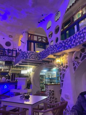 Restaurant from inside  at Mangas Restaurant in Ayia Napa