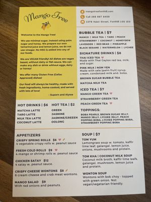   at Mango Tree  in Fonthill