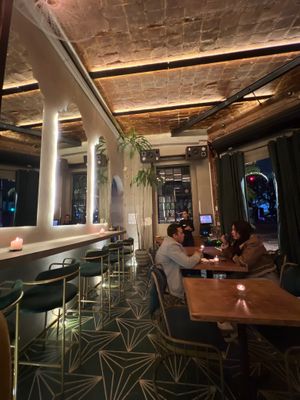 New favorite spot in Roma. Authentic middle eastern. Mushroom Kebab was wow!. Great service, ambiance, music selection and the best is their cocktails, love the Chamana at Alakazam in Mexico City