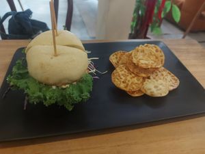Katsu cheese bao at Wholey Wonder Damai in Kuala Lumpur