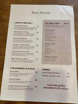 Special Hari Raya menu - limited time at Wholey Wonder Damai in Kuala Lumpur