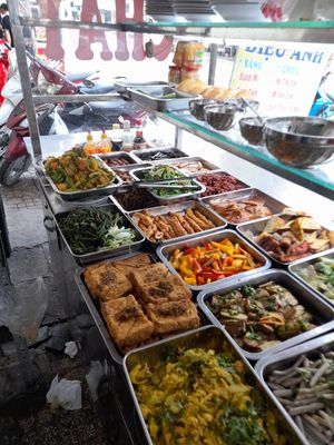 Pre cooked foods at Diệu Anh in Ho Chi Minh City