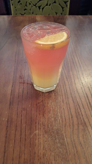 Refreshing soft drink at The Crosse Keys - JD Wetherspoon in London