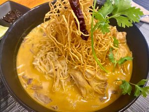 Coconut noodle soup at The Planters in Ao Nang