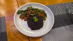 yummy basil fry at The Planters in Ao Nang