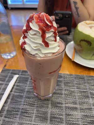 Strawberry milkshake   at The Planters in Ao Nang