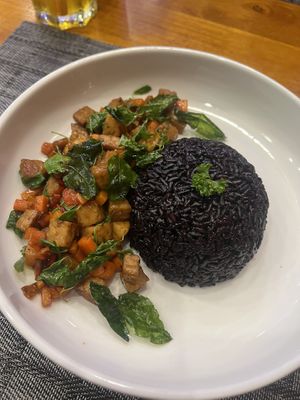 Tempeh stir fried rice   at The Planters in Ao Nang