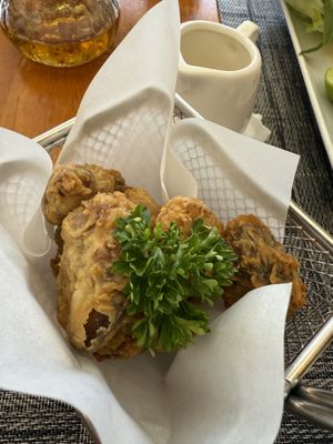 “V-Nuggs”…mushroom? Seitan? Dank regardless, 10/10  at The Planters in Ao Nang