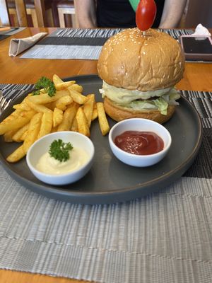 Protein cheese burger   at The Planters in Ao Nang