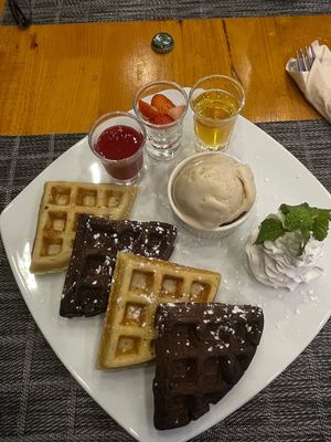 Mixed Waffles Plate at The Planters in Ao Nang