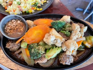 Sizzling Mongolian Soy Lamb  at Au Lac Royal Vegan Cuisine in Dickson