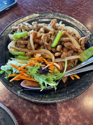 A beef dish 👌👌👌  at Au Lac Royal Vegan Cuisine in Dickson