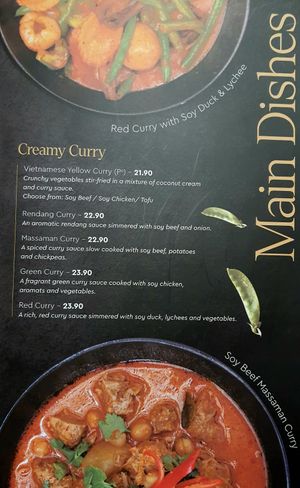 menu at Au Lac Royal Vegan Cuisine in Dickson