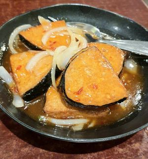 Tamarind Soy Fish at Au Lac Royal Vegan Cuisine in Dickson