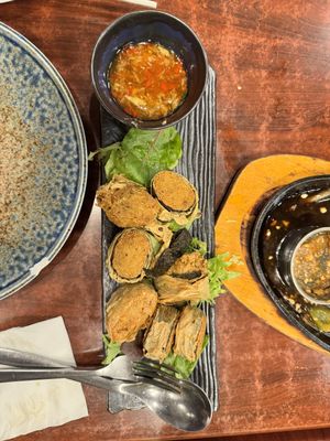 Ginger soy ‘fish’  at Au Lac Royal Vegan Cuisine in Dickson