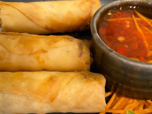 Spring rolls  at Au Lac Royal Vegan Cuisine in Dickson