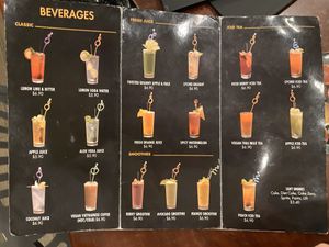 Beverages at Au Lac Royal Vegan Cuisine in Dickson