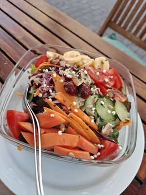 Vegan salad at Tasca 61 in Tenerife